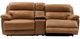 Steve Silver Co. Gatlin 3-Piece Brown Leather Dual-Power Reclining Loveseat-3