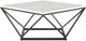 Elements International Riko 2-Piece White Occasional Table with Black Frame Set-1
