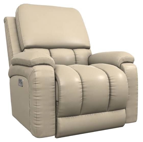 La-Z-Boy® Greyson Ice Leather Power Rocking Recliner with Headrest and Lumbar-0