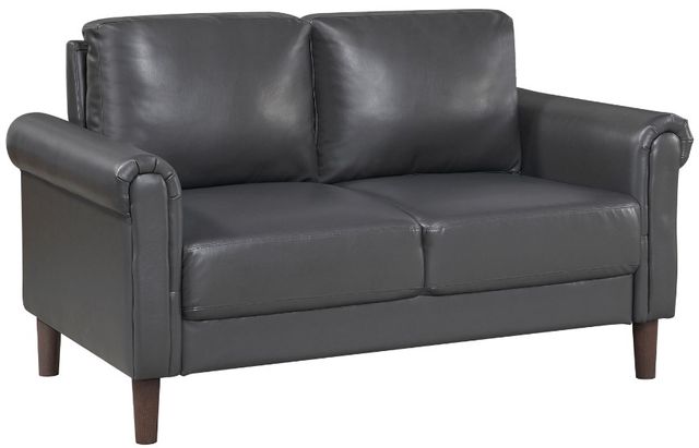 Homelegance® Hector Dark Gray Loveseat-0