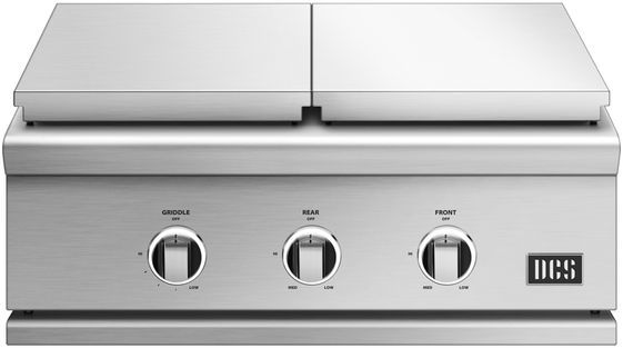 DCS Series 9 30" Stainless Steel LP Gas Griddle/Side Burner-1