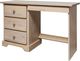 Mako Wood Furniture Youth Collection Pine Left-Arm Facing Desk with Pedestal-1