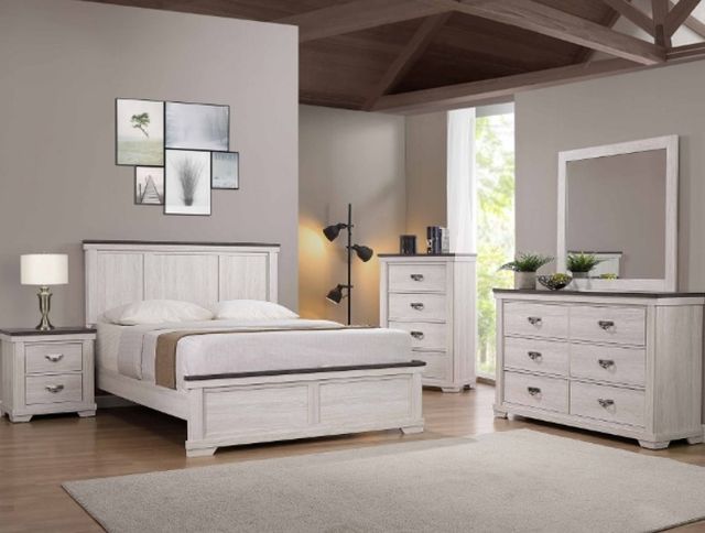 Crown Mark Leighton White Bed-1