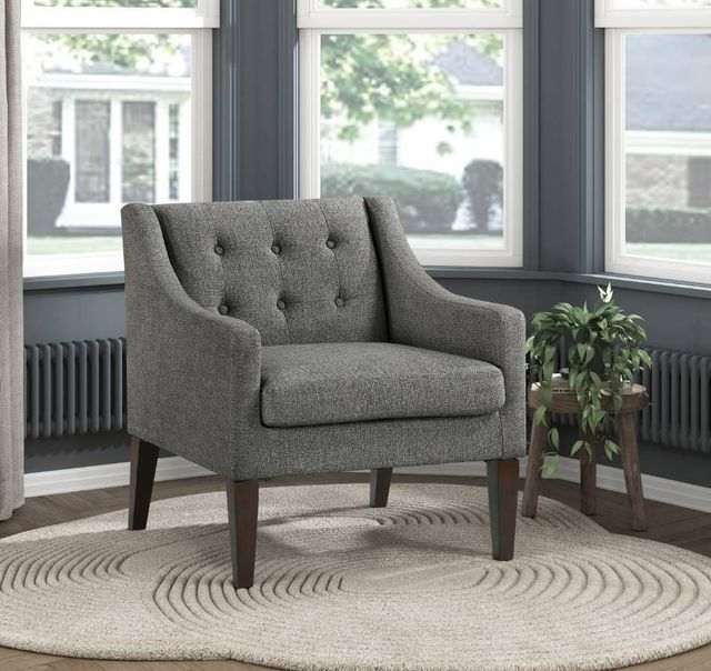 Homelegance® Knox Dark Gray Accent Chair-1