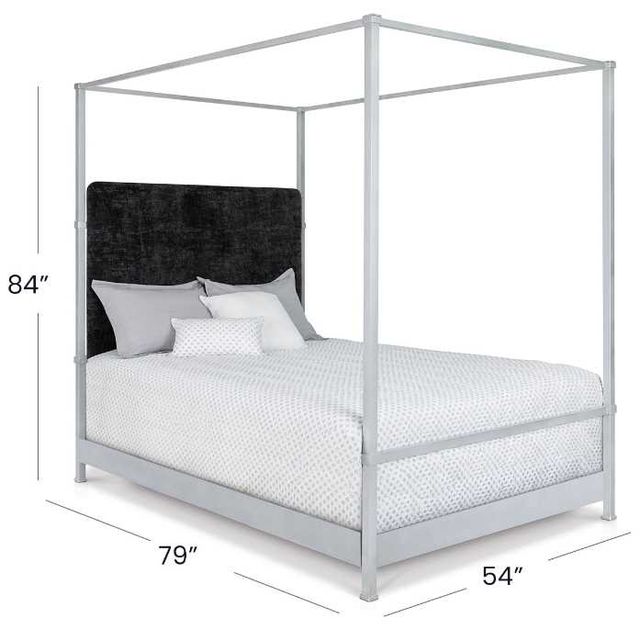 Wesley Allen Customizable Quincy Double Upholstered Canopy Bed-3