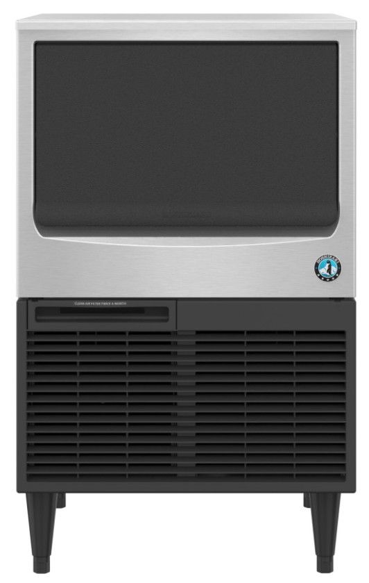 Hoshizaki Crescent® Cuber 24" 157 lb. Stainless Steel Water-Cooled Ice Maker with Built In Storage Bin-0