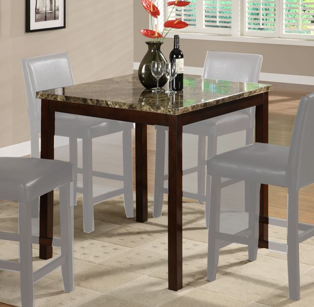 Crown Mark Anise Faux Marble Top Counter Height Table-0