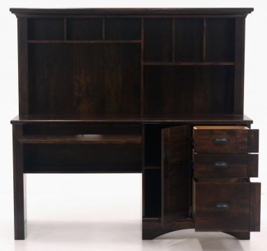 Sauder Harbor View Computer Desk with Hutch - Thumbnail 3