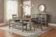 Sunny Designs™ Homestead Hills Tobacco Leaf Extension Dining Table with Alpine Gray Base-1
