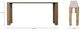 Nest Home Collections Esme Nordic Natural/Sabbia Travertine Console Table-2