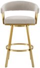 Armen Living Chelsea Gold/Taupe Bar Stool-3