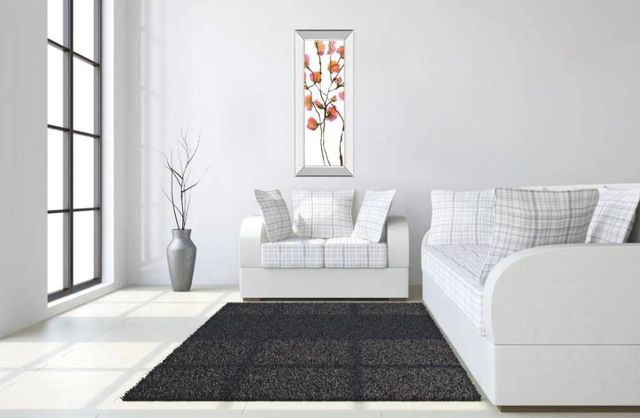 Classy Art Inky Blossoms I by Deborah Velasquez Mirrored Frame Wall Art-3