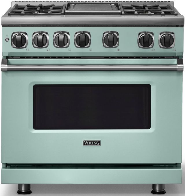 Viking® 7 Series 36" Splash Pro Style Dual Fuel Range with Griddle-0