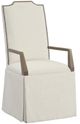 Fairfield® Customizable Dining Entree Empire Tall Back Skirted Arm Chair-0