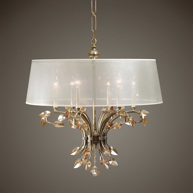 Uttermost® Alenya Burnished Gold Chandelier-1