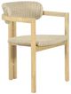 New Classic® Home Furnishings Sedona Brown/Natural Fabric/Wicker Outdoor Patio Dining Arm Chair-0