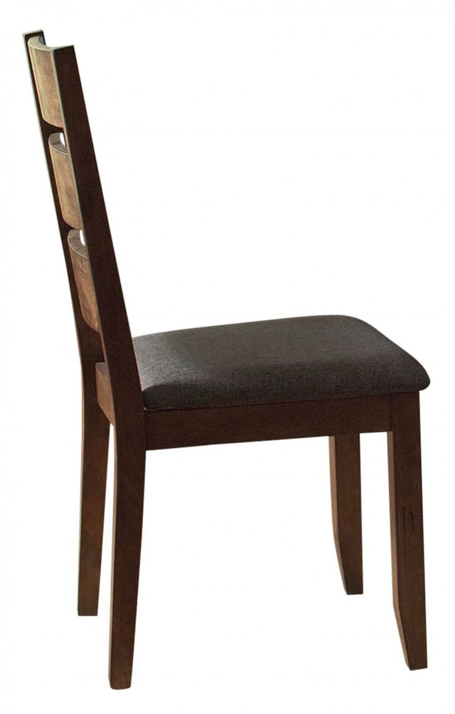 Coaster® Alston 2-Piece Knotty Nutmeg/Grey Side Chairs-1