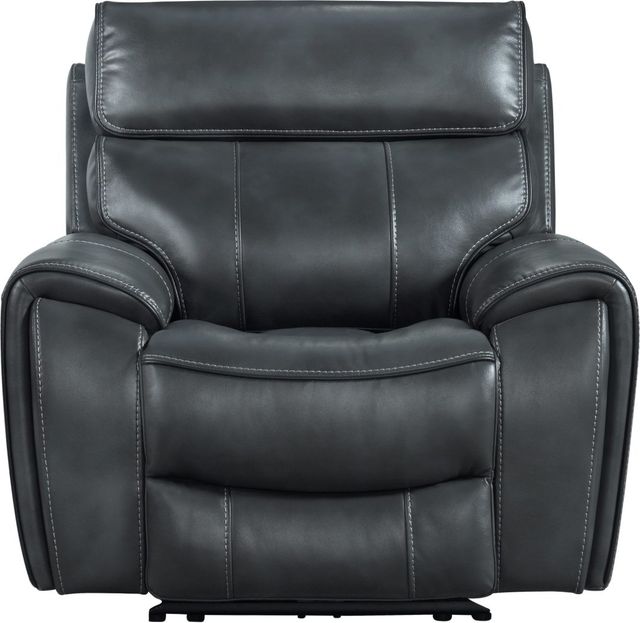 Intercon Silhouette Bolero Slate 39" Dual-Power Recliner -1