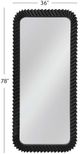Bassett Mirror Kindlow Sandblasted Black Floor Mirror-4