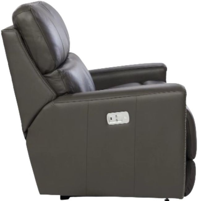 La-Z-Boy® Apollo Slate Leather Power Reclining Loveseat with Headrest-2