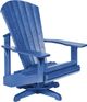 C.R. Plastic Generation Line Blue Swivel Adirondack-0