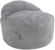 CordaRoy's® Nest Light Gray Terry Corduroy King Adult Bean Bag Chair-0
