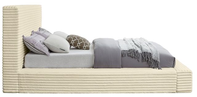 Meridian Furniture Dexter Cream Queen Upholstered Panel Bed-2