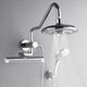 Forno Acqua AcquaFALL Mini Polished Chrome 8" Retrofit Shower System 1.8 GPM-5