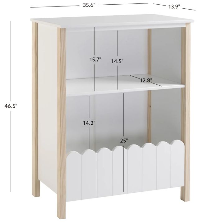Powell® Kimberly White Youth Bookcase-2