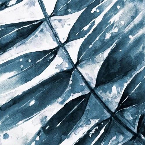 Classy Art Blue Jungle Leaf II by Patricia Pinto Wall Art-1