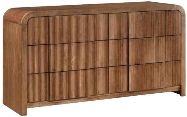 Meridian Furniture Fluted Brown Dresser-0