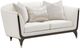 Michael Amini® Paris Chic Cremini Espresso Loveseat-0