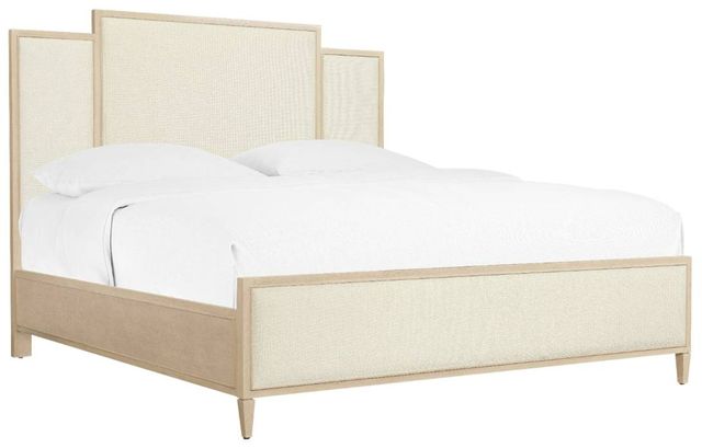Hooker® Furniture Melange Be My Guest Polished Limestone/Randall Sea Salt King Panel Bed-0