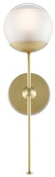 Currey & Company Montview Brushed Brass Wall Sconce-3