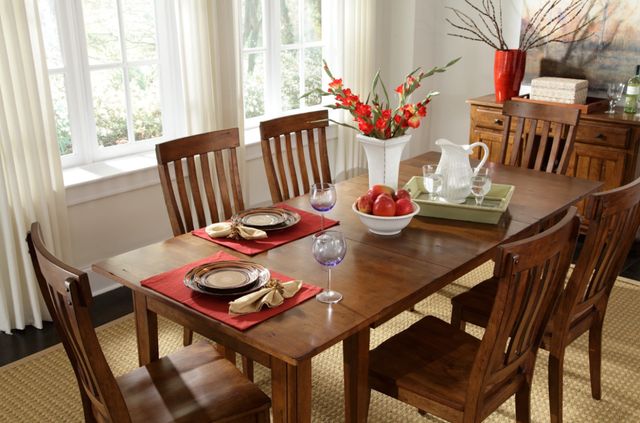A-America® Toluca Rustic Amber Slat Back Side Chair-3