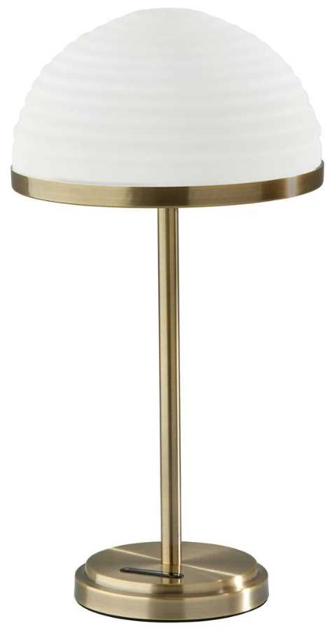 Adesso® Juliana Antique Brass LED Table Lamp-0