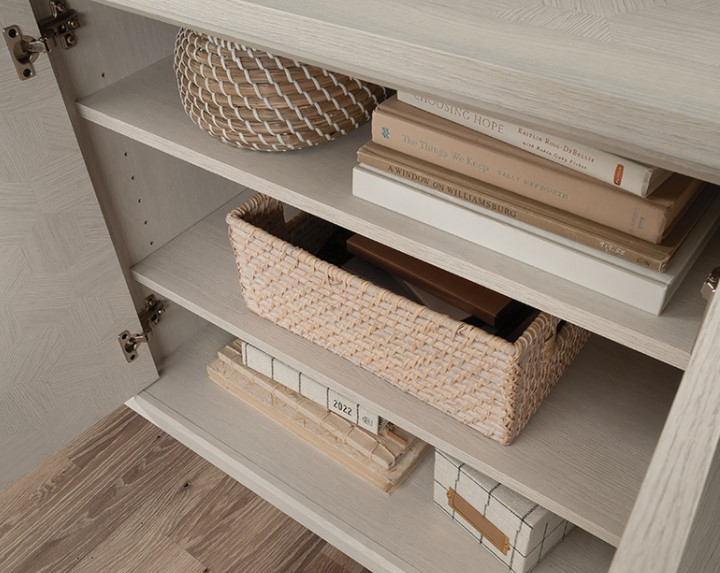 Sauder® Larkin Ledge® Glacier Oak® TV Credenza | Big Sandy