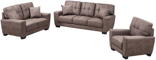 Mazin Furniture Misha Brown Leather Chair-1