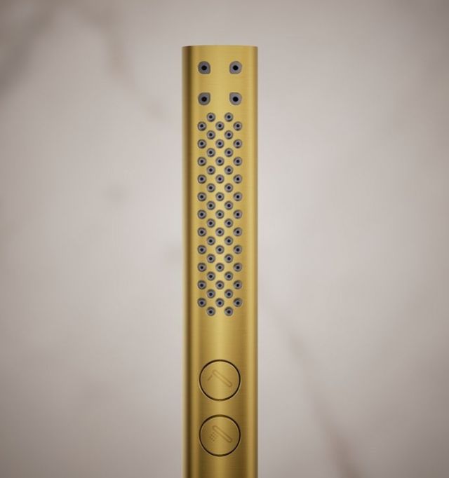 KOHLER® Shift®+ Vibrant Brushed Moderne Brass 2.5 GPM Round 2-Function Handshower-4