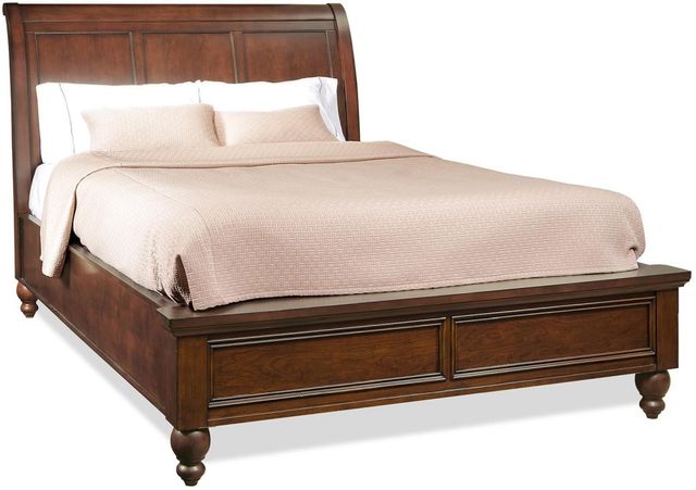 aspenhome® Cambridge Brown Cherry Queen Sleigh Bed-0