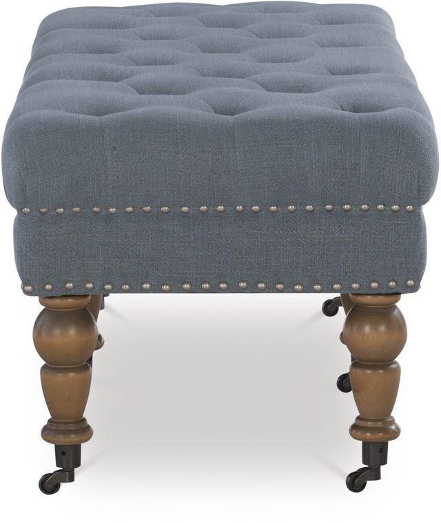 Linon Isabelle Washed Blue 50" Accent Bench-1