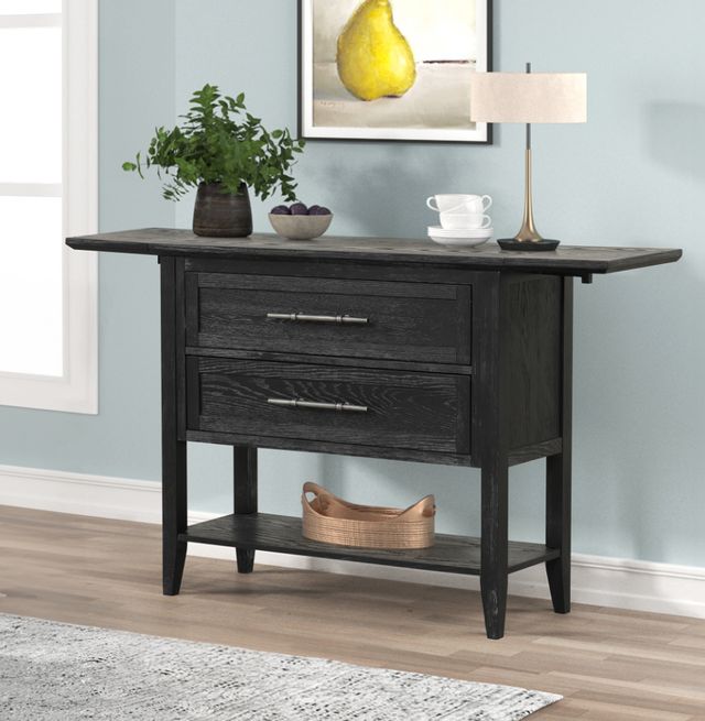 New Classic® Home Furnishings Sable Crest Black Drop Leaf Server-1