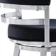 Armen Living Madrid Black 30" Bar Stool-4