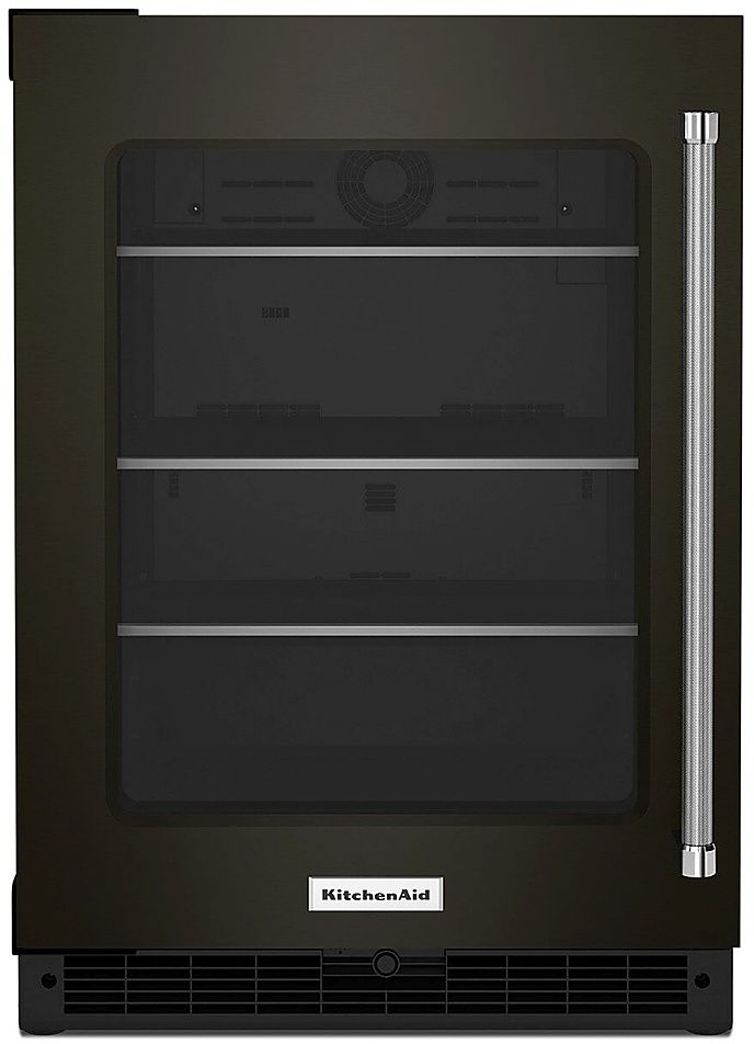 KitchenAid® 5.2 Cu. Ft. Black Stainless Steel Beverage Center