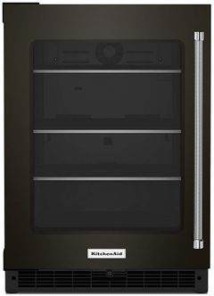 KitchenAid® 5.2 Cu. Ft. Black Stainless Steel Beverage Center