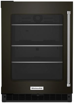 KitchenAid® 5.2 Cu. Ft. Black Stainless Steel Beverage Center