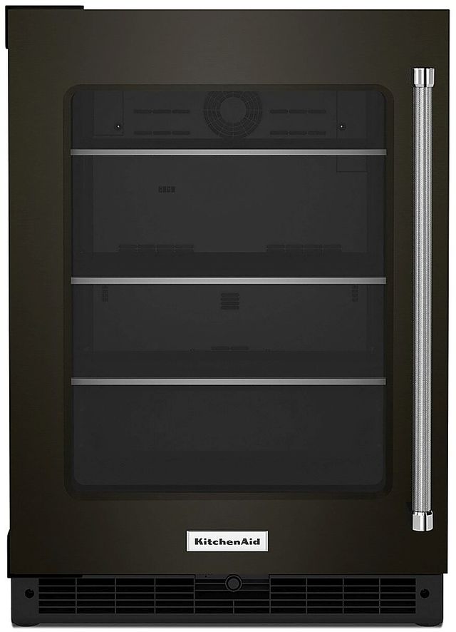 KitchenAid® 5.2 Cu. Ft. Black Stainless Steel Beverage Center