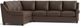 Bassett® Furniture Customizable Ellery 2-Piece Leather Left-Arm Facing Sectional-1
