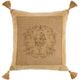 Nourison Home™ Mina Victory Vintage Pillow Beige Floral Center 22"x22" Throw Pillow-0