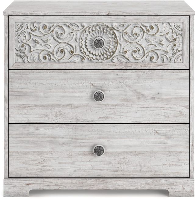 Signature Design by Ashley® Paxberry Whitewash 3-Drawers Chest of Drawers-1